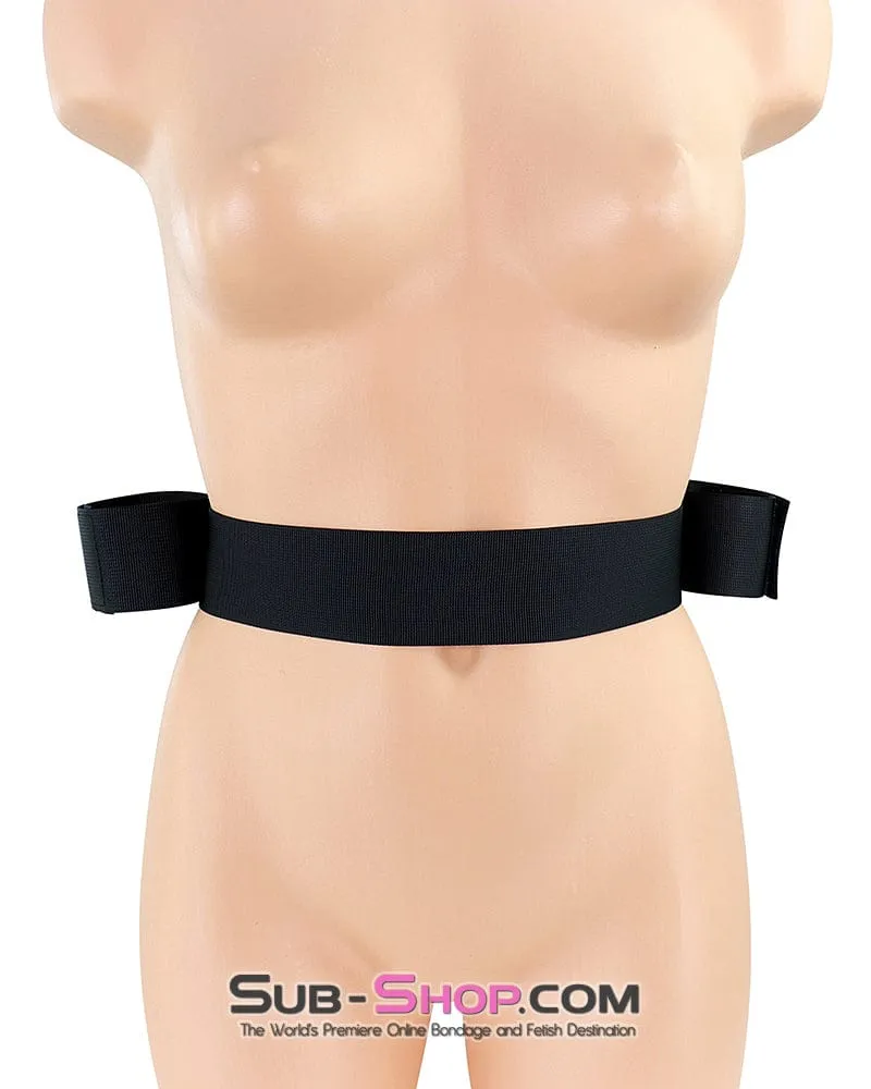 0647M  Waist and Wrists Soft Bondage Velcro Restraint System