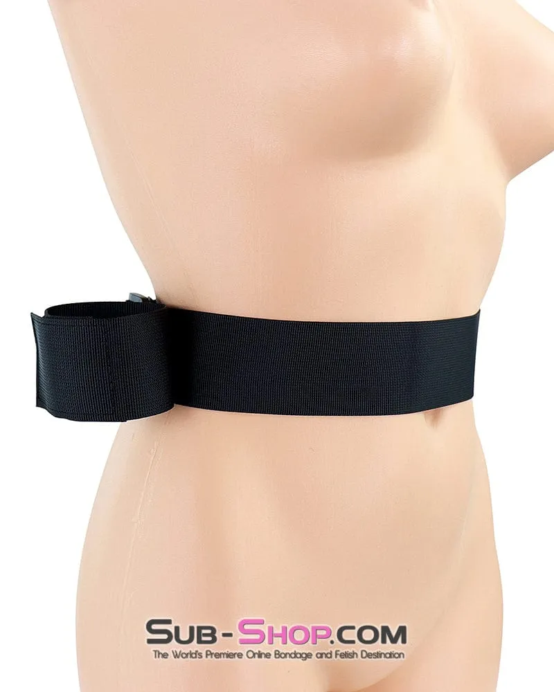 0647M  Waist and Wrists Soft Bondage Velcro Restraint System