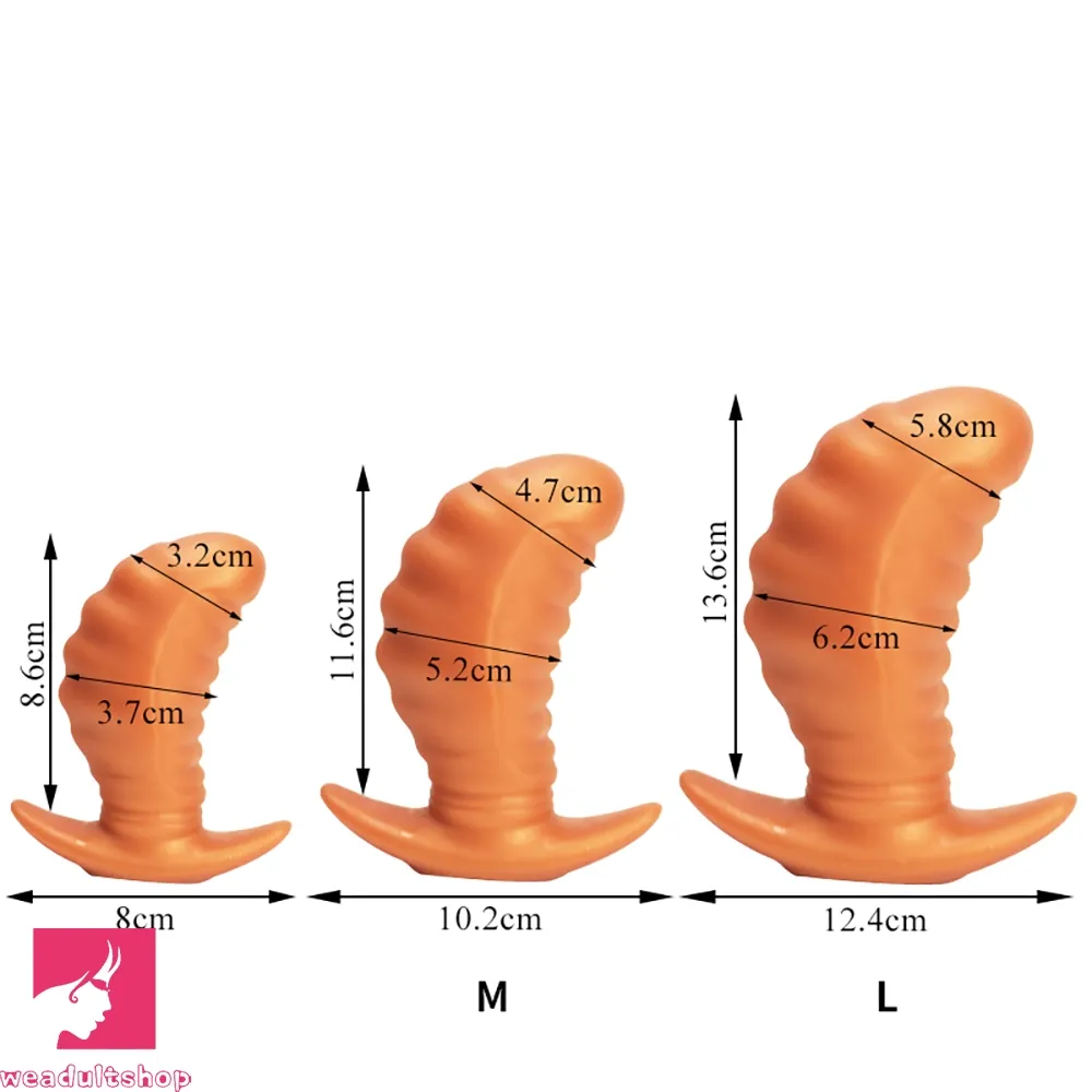 3.38in 4.56in 5.53in Small Butt Plug Dildo For Men Women Fucking Clit