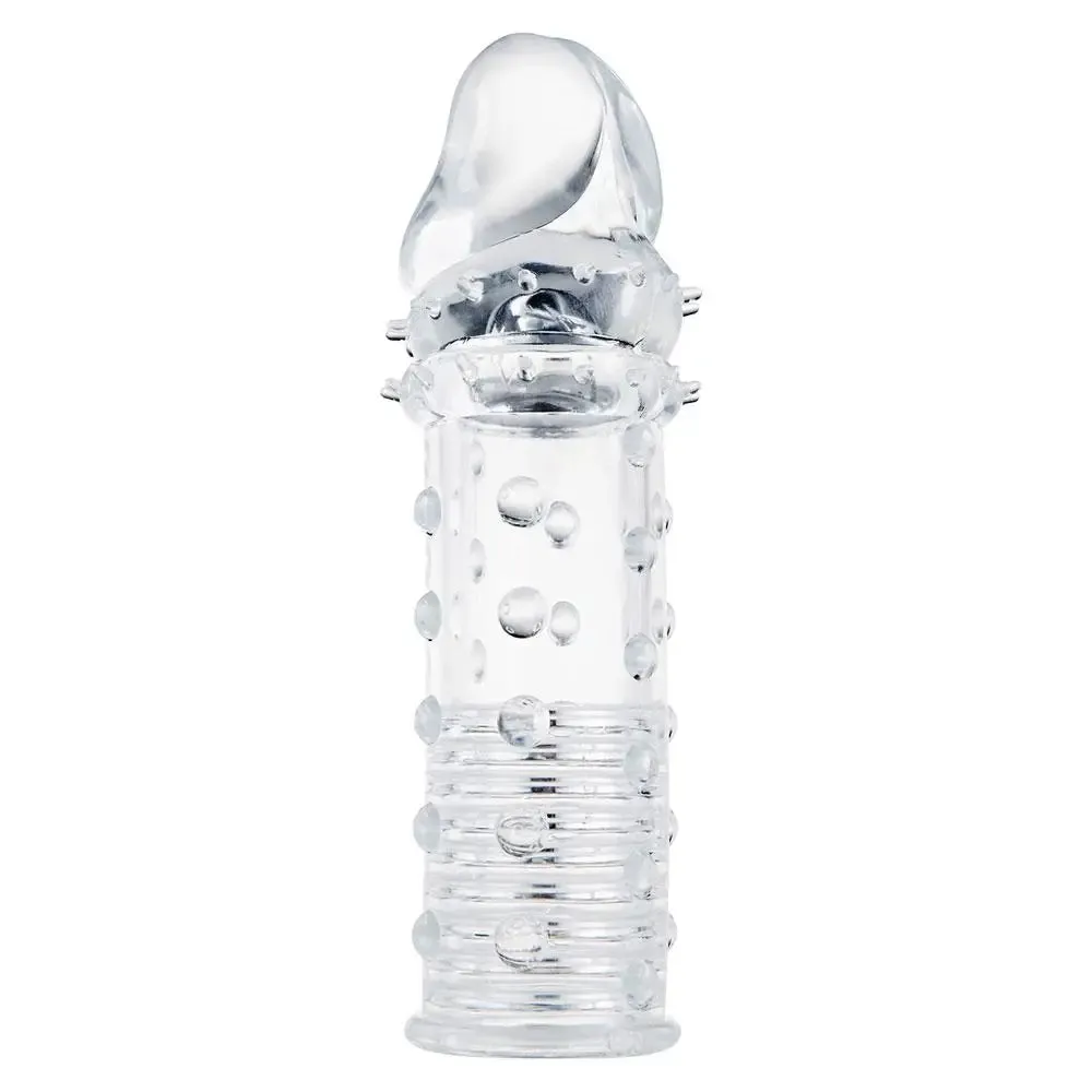 6-inch Toy Joy Clear Power Stud Penis Sleeve