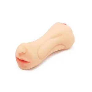 7.1-inch Realistic Feel Flesh Pink Tight Pussy and Mouth Masturbator