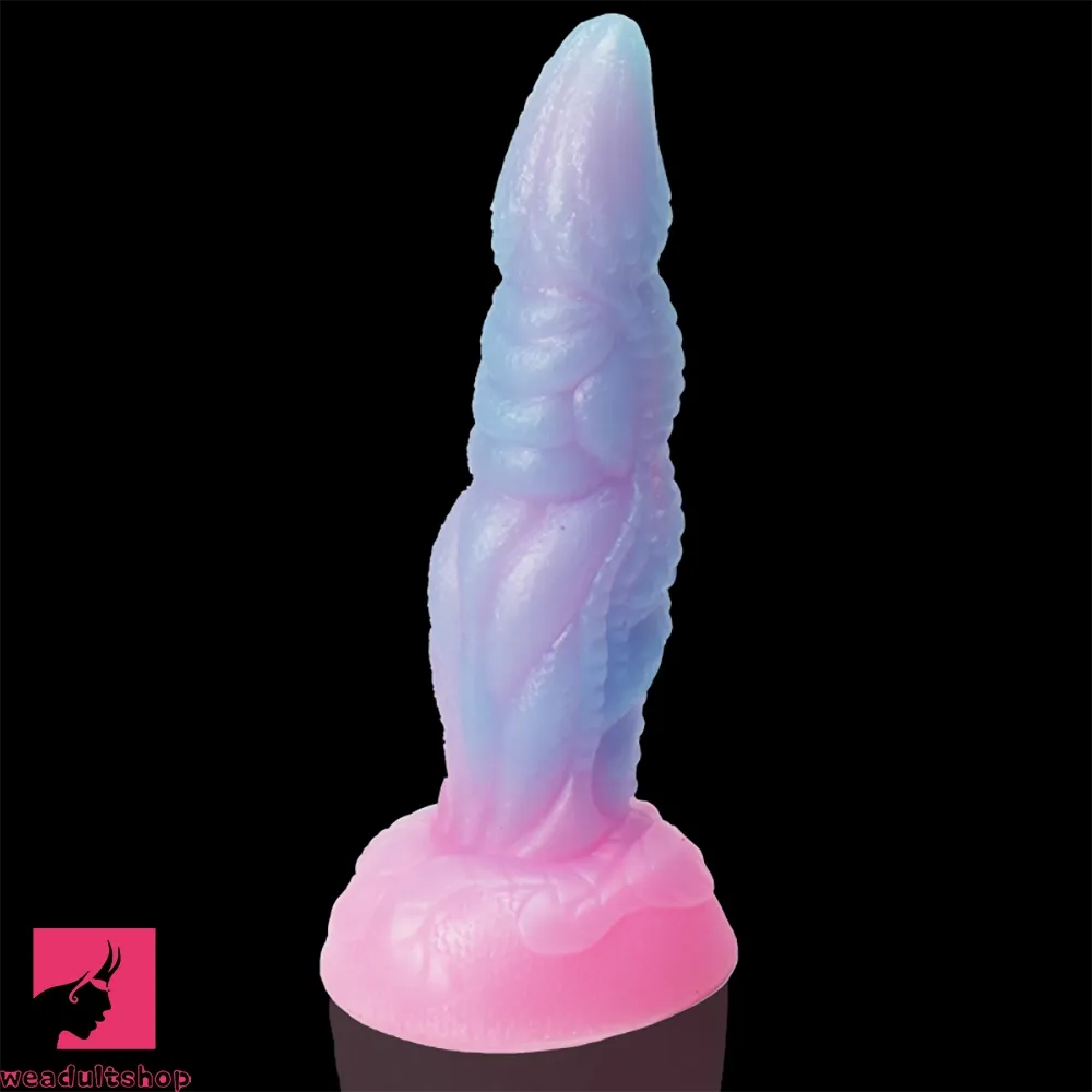 7.67in Luminous Soft Silicone Monster Dildo Sex Toy For Women Prostate