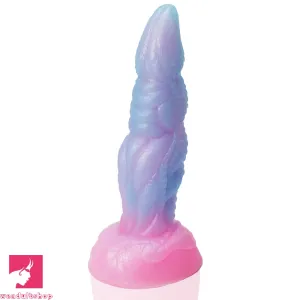 7.67in Luminous Soft Silicone Monster Dildo Sex Toy For Women Prostate