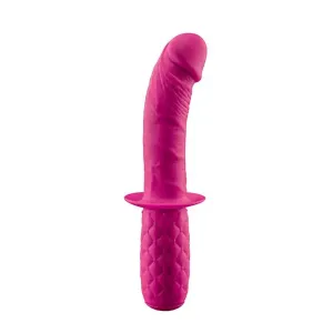 8-inch Pink Silicone Orgasm Driver Penis Dildo