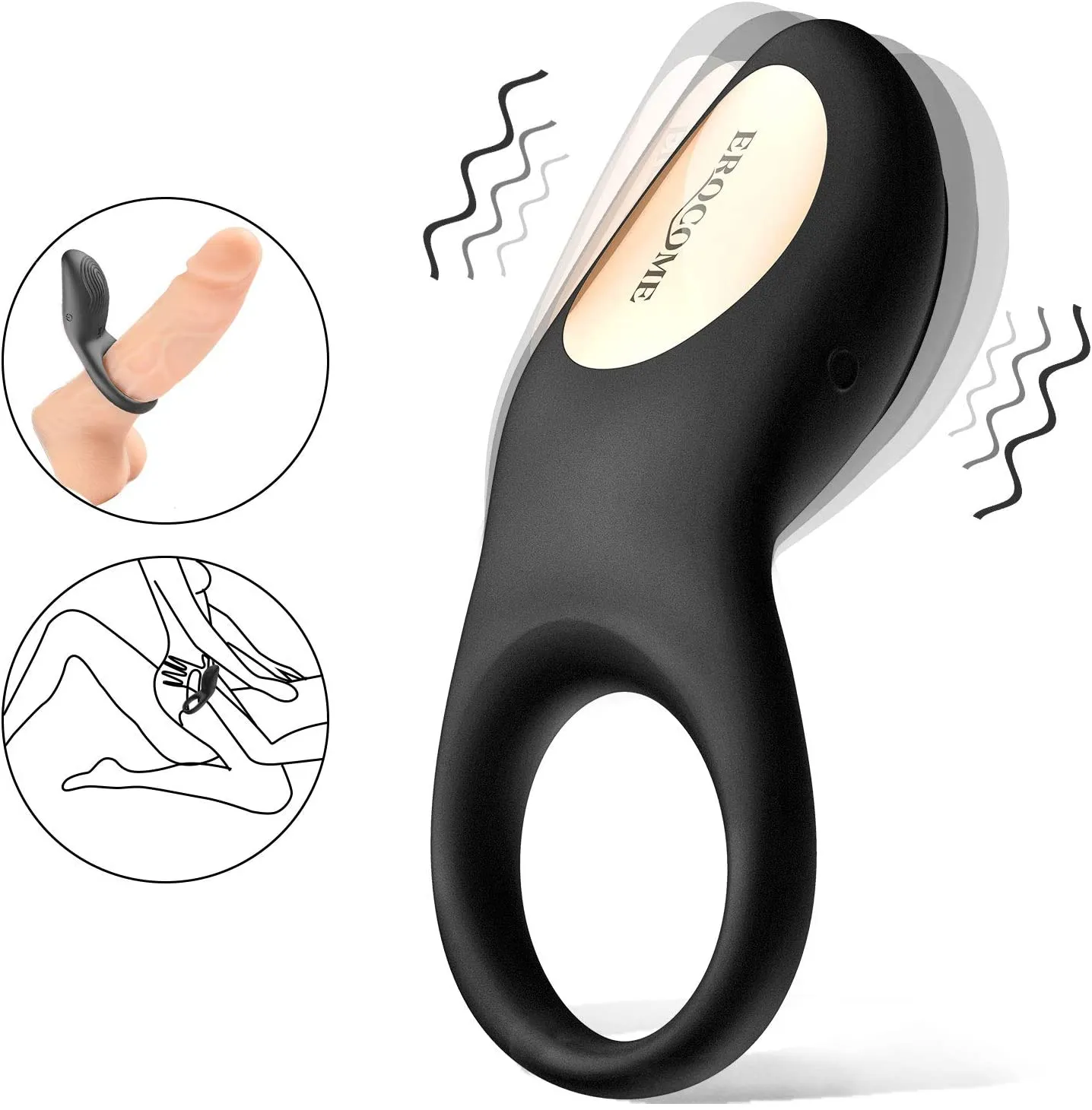 8 Vibration Modes Wireless Remote Control Penis Ring
