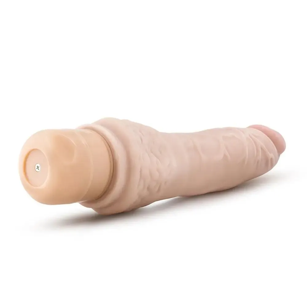 8.5-inch Blush Novelties Flesh Pink Realistic Penis Vibrator with Vein Details