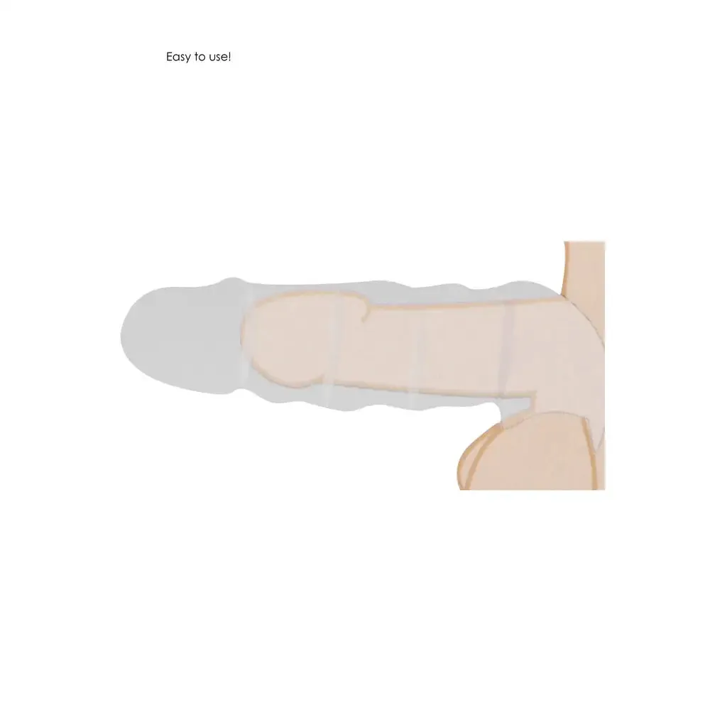 9-inch Shots Toys Flesh Pink Penis Sleeve with Vein Details for Him