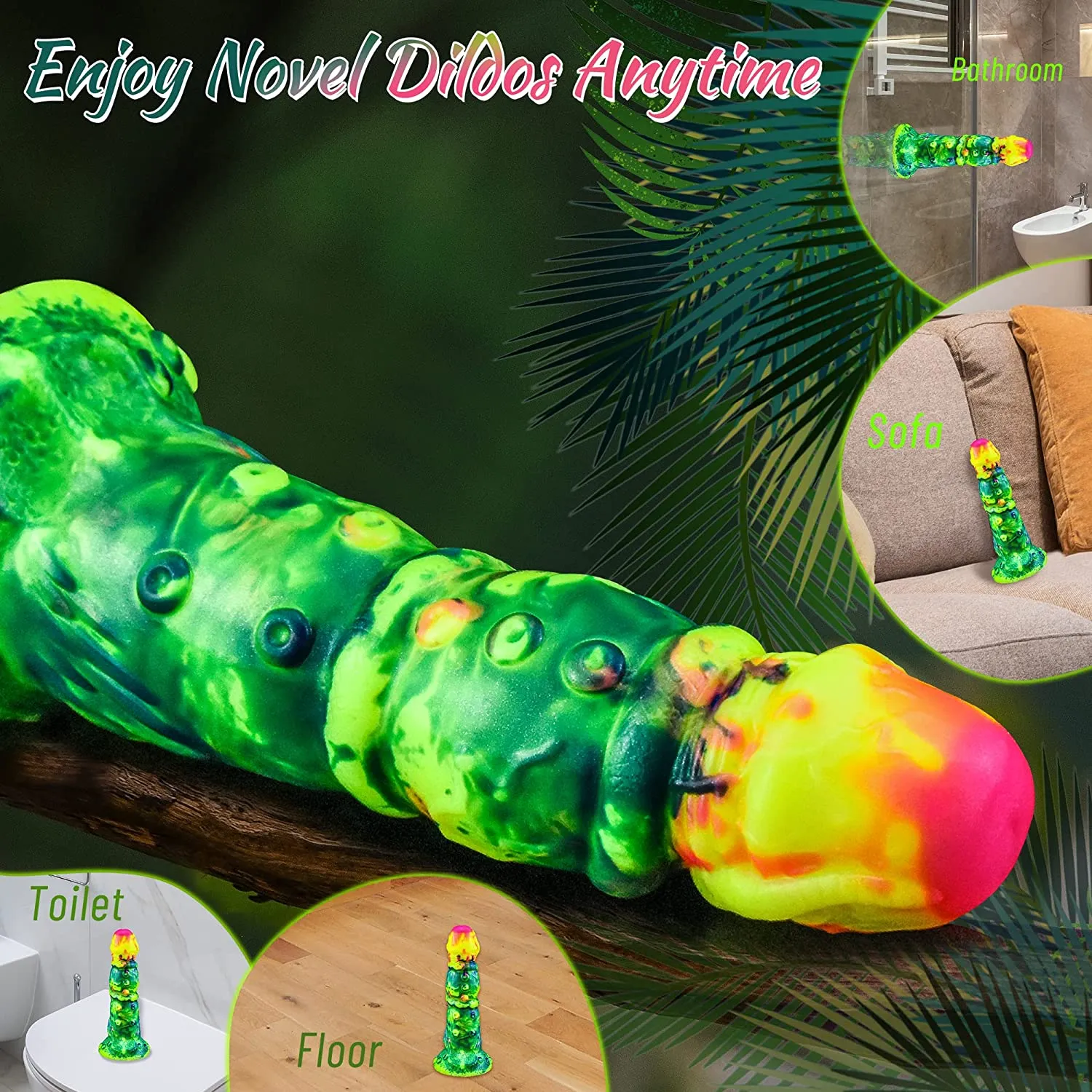 Artistic Canvas Exotic Dildos- Domlust 8.1 Realistic Monster Anal Dildos for Women Men