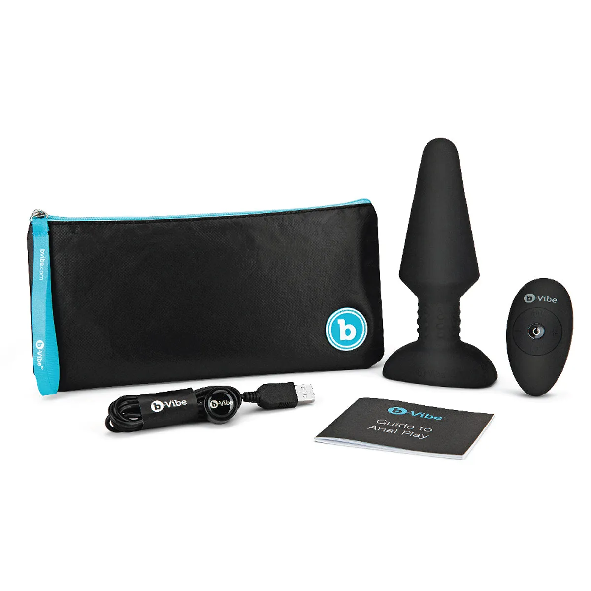 B-Vibe Silicone Rechargeable Rimming Plug XL - Black
