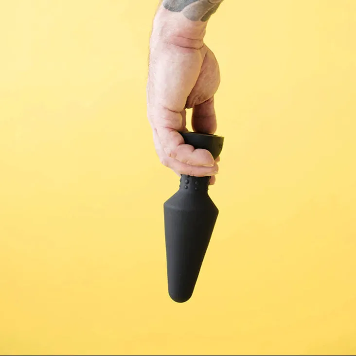 B-Vibe Silicone Rechargeable Rimming Plug XL - Black