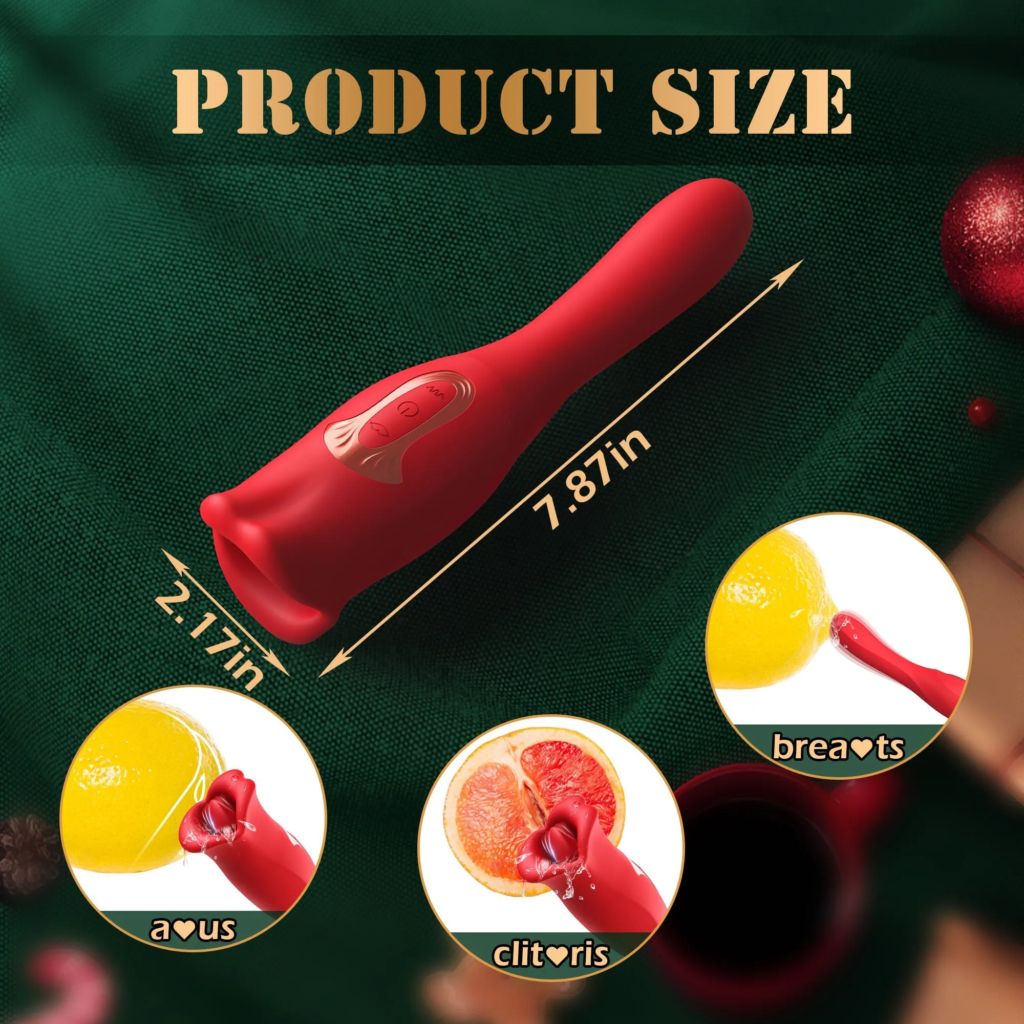 Babs II - Biting Mouth Vibrating Tongue Clit Stimulator