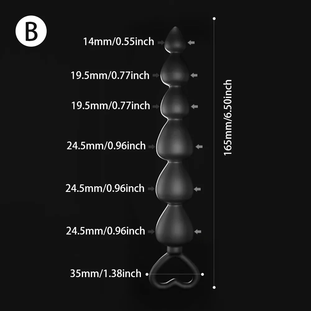 Big Anal Dildo Sex Toys - Knotted Silicone Dildos Anal Beads Dilator Sex Whip Anal Toys