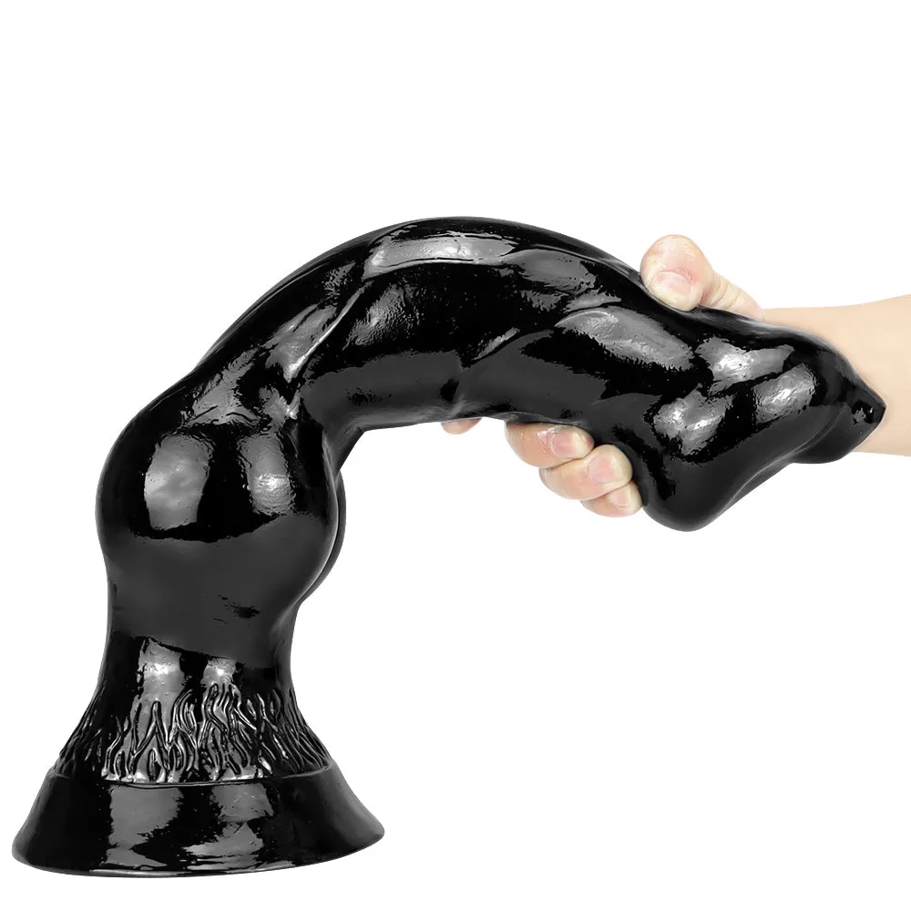 Big Dog Dildo Butt Plug - Silicone Realistic Animal Dildos Strong Suction Cup Anal Toys