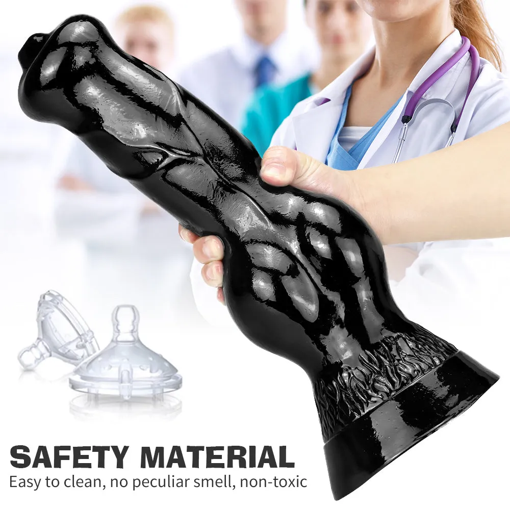 Big Dog Dildo Butt Plug - Silicone Realistic Animal Dildos Strong Suction Cup Anal Toys
