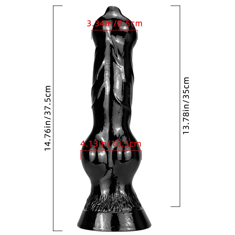 Big Dog Dildo Butt Plug - Silicone Realistic Animal Dildos Strong Suction Cup Anal Toys
