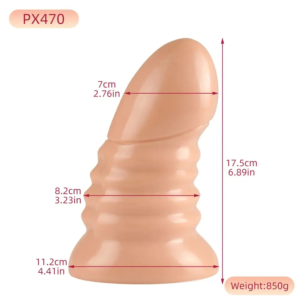 Big Giant Dildo Butt Plug - Premium Silicone Realistic Dildos Sex Toys