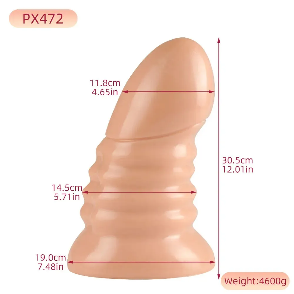 Big Giant Dildo Butt Plug - Premium Silicone Realistic Dildos Sex Toys