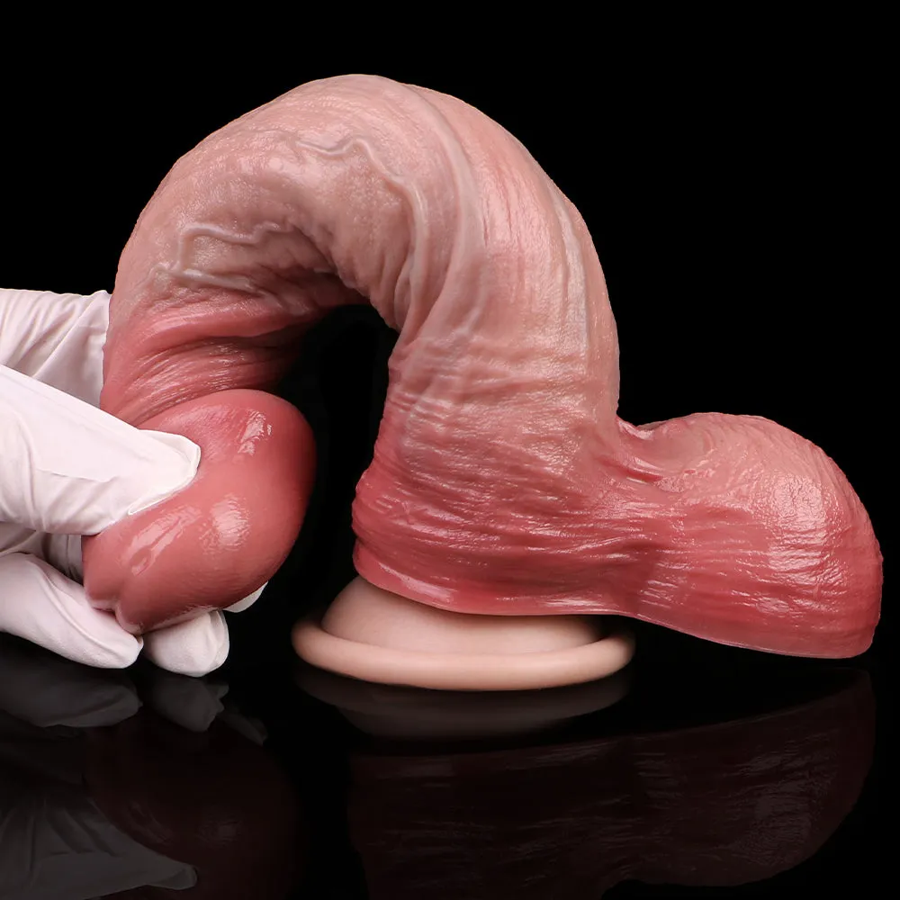 Big Testicle Realistic Dildo Butt Plug - 6-inch Penis Anal Sex Toys for Women Masturbation