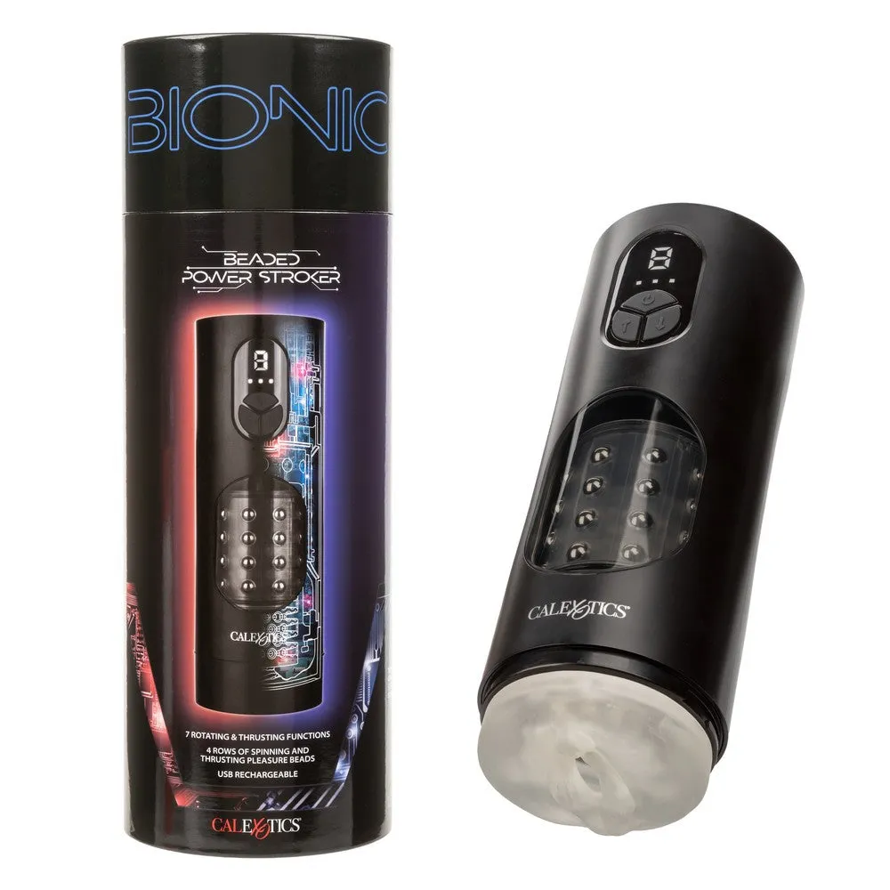 Bionic Beaded Power Stroker Masturbator by Cal Exotics