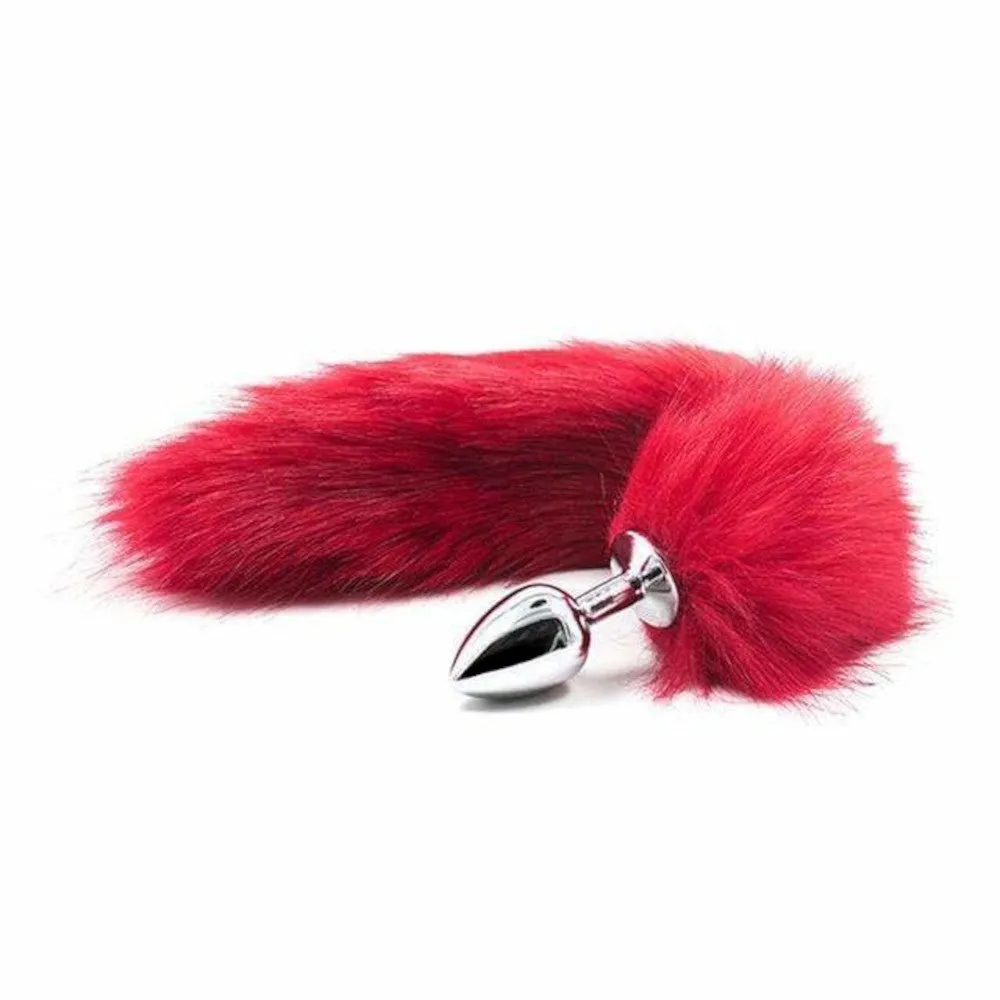 Black Cat Tail Stainless Steel Plug