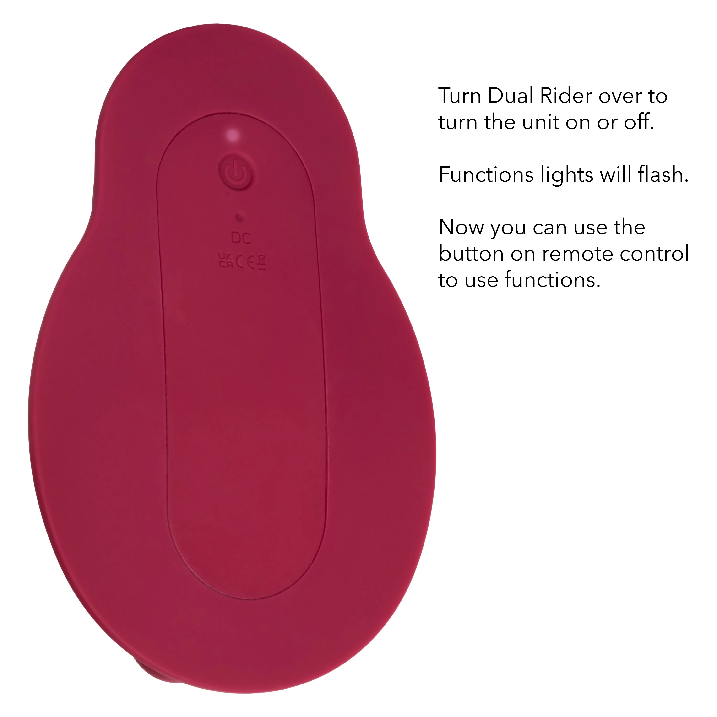 California Exotics - Dual Rider Remote Control Thrust & Grind Massager 6.8 (Red)