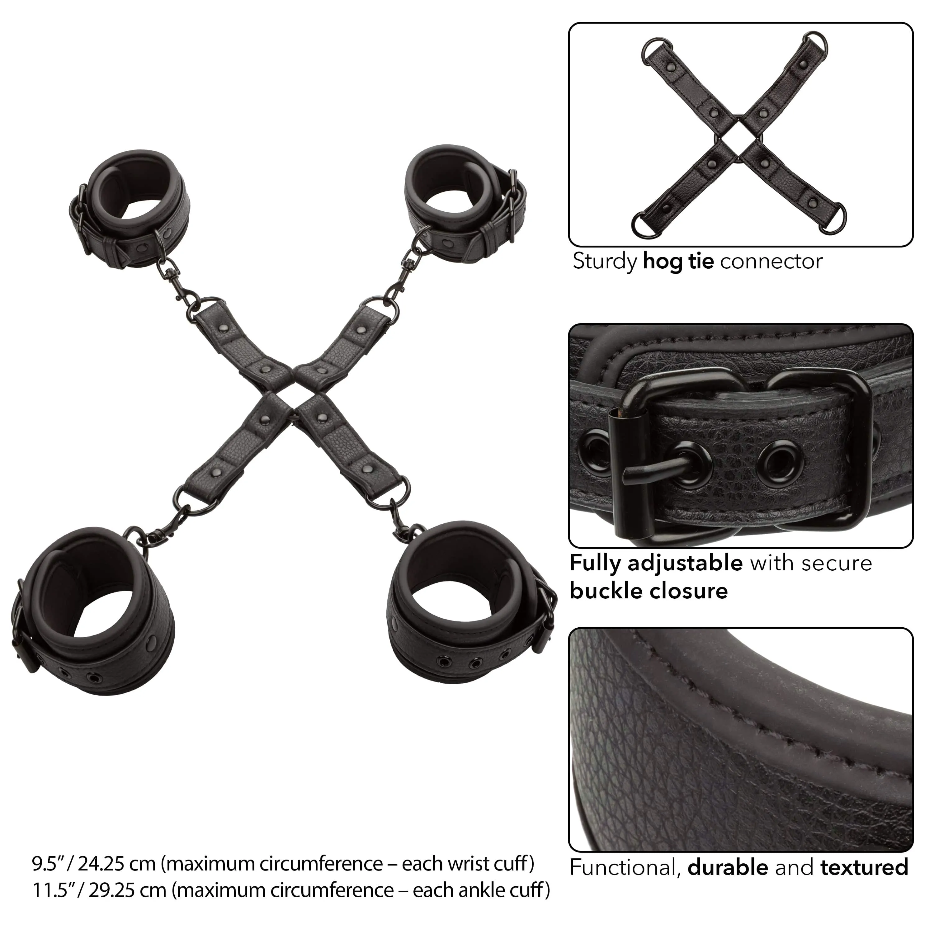 California Exotics - Nocturnal Collection Hog Tie (Black)