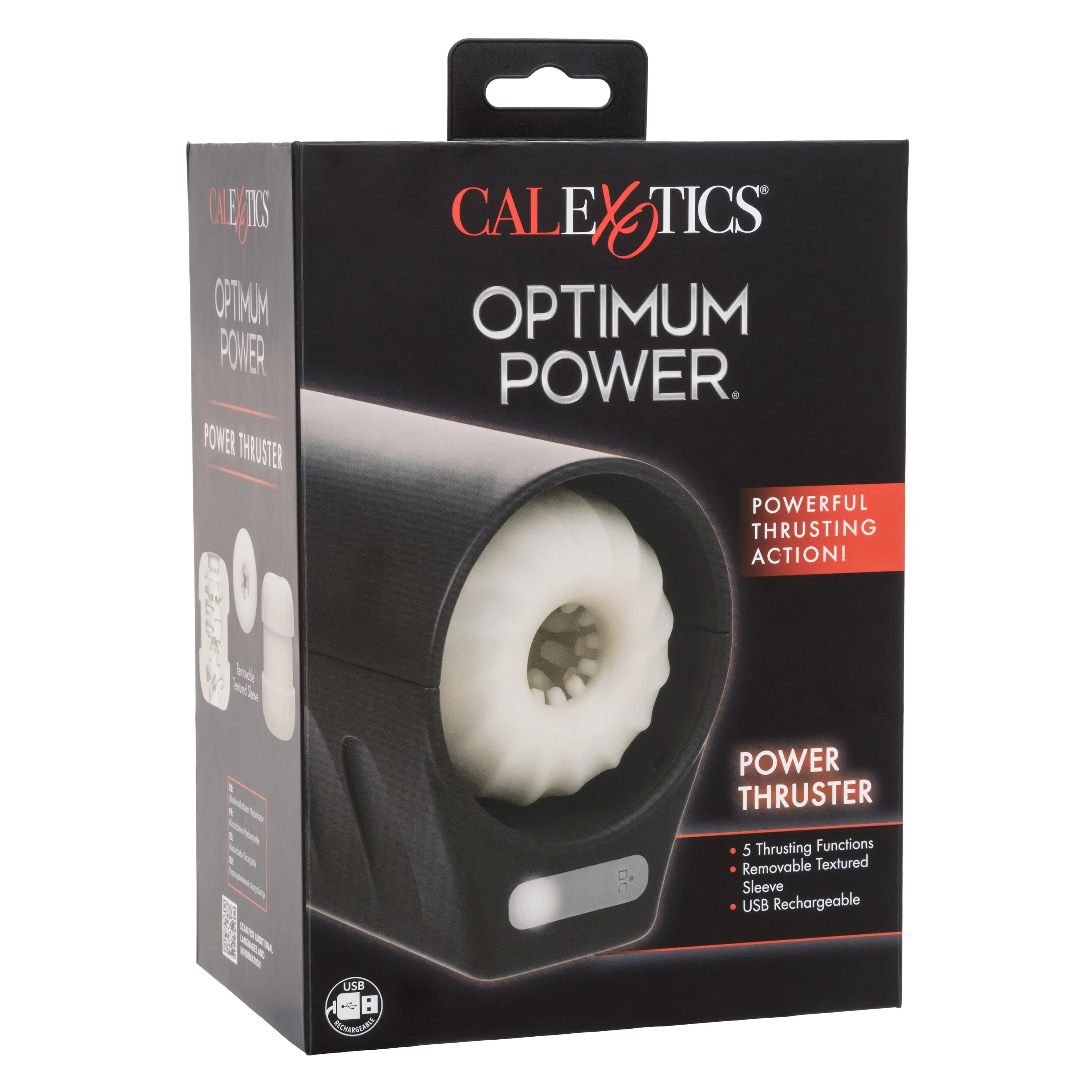 California Exotics - Optimum Power Power Thruster Soft Stroker Masturbator (Black)
