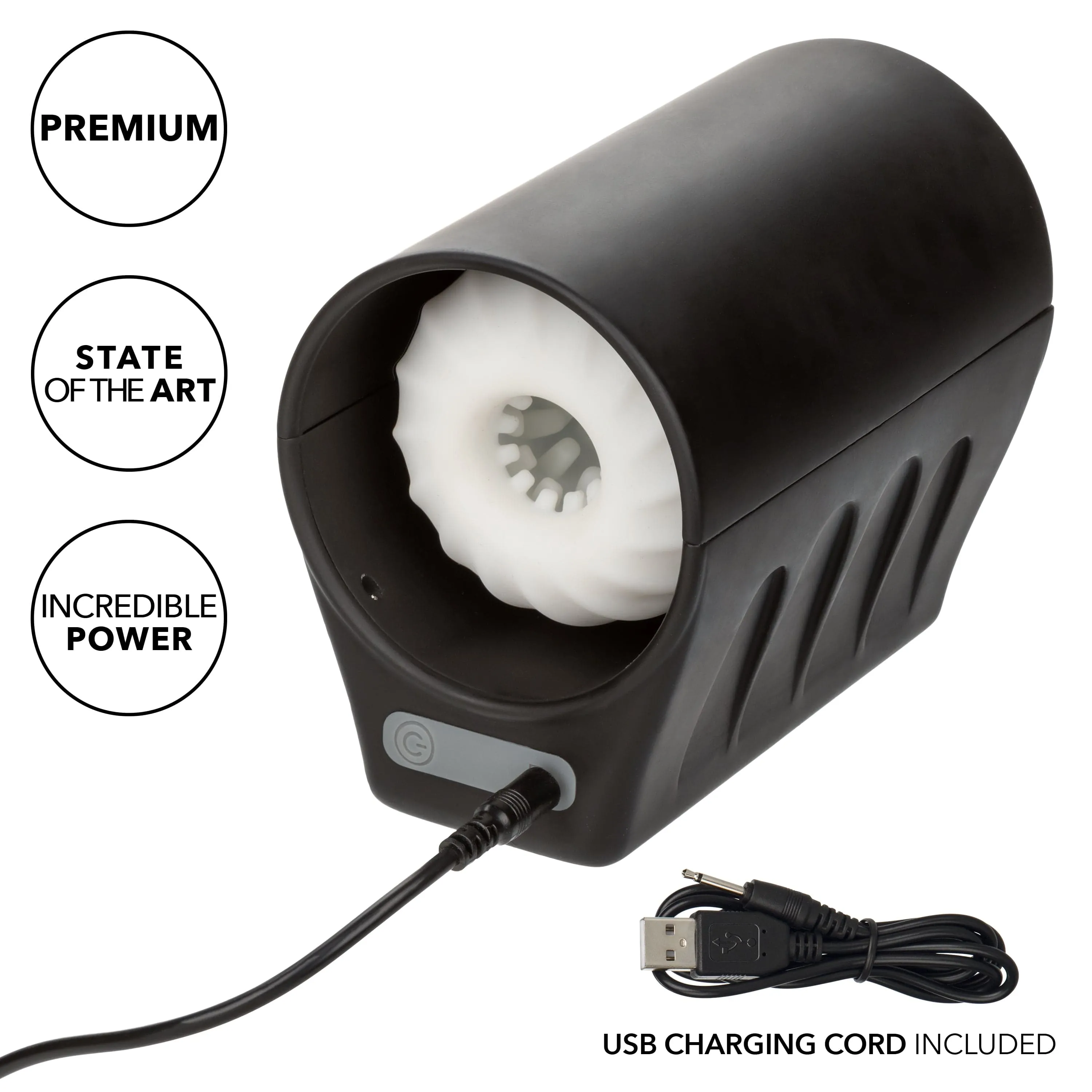 California Exotics - Optimum Power Power Thruster Soft Stroker Masturbator (Black)