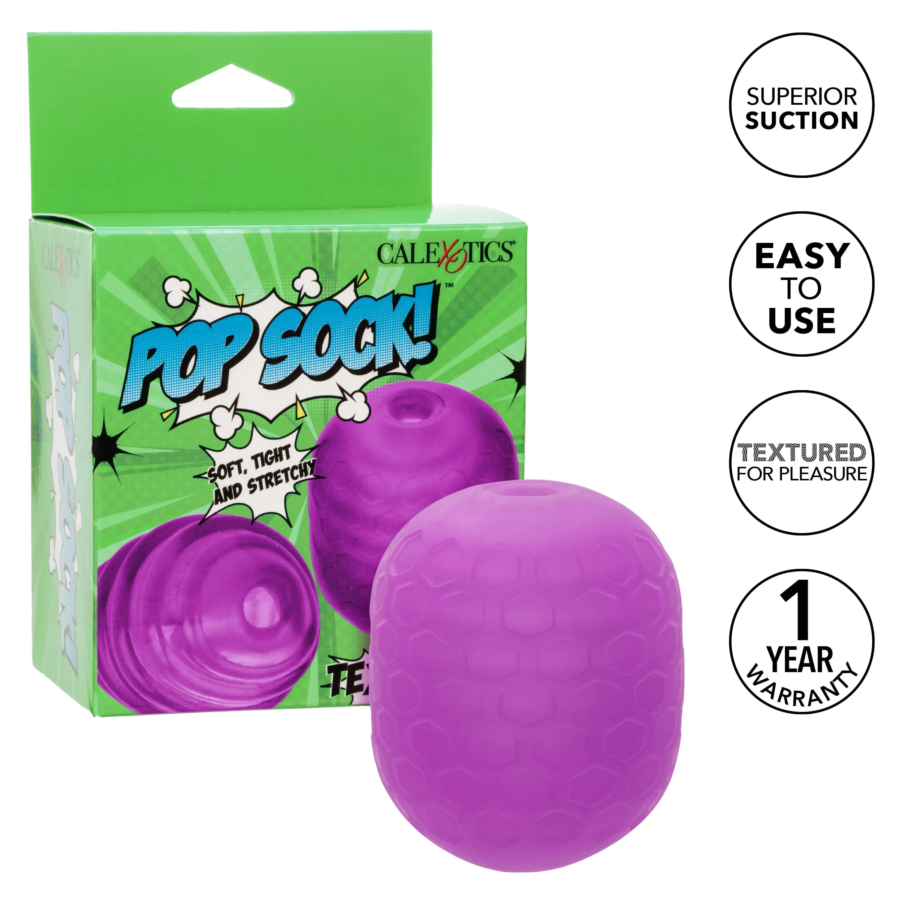 California Exotics - Pop Sock Textured Soft Stroker Masturbator