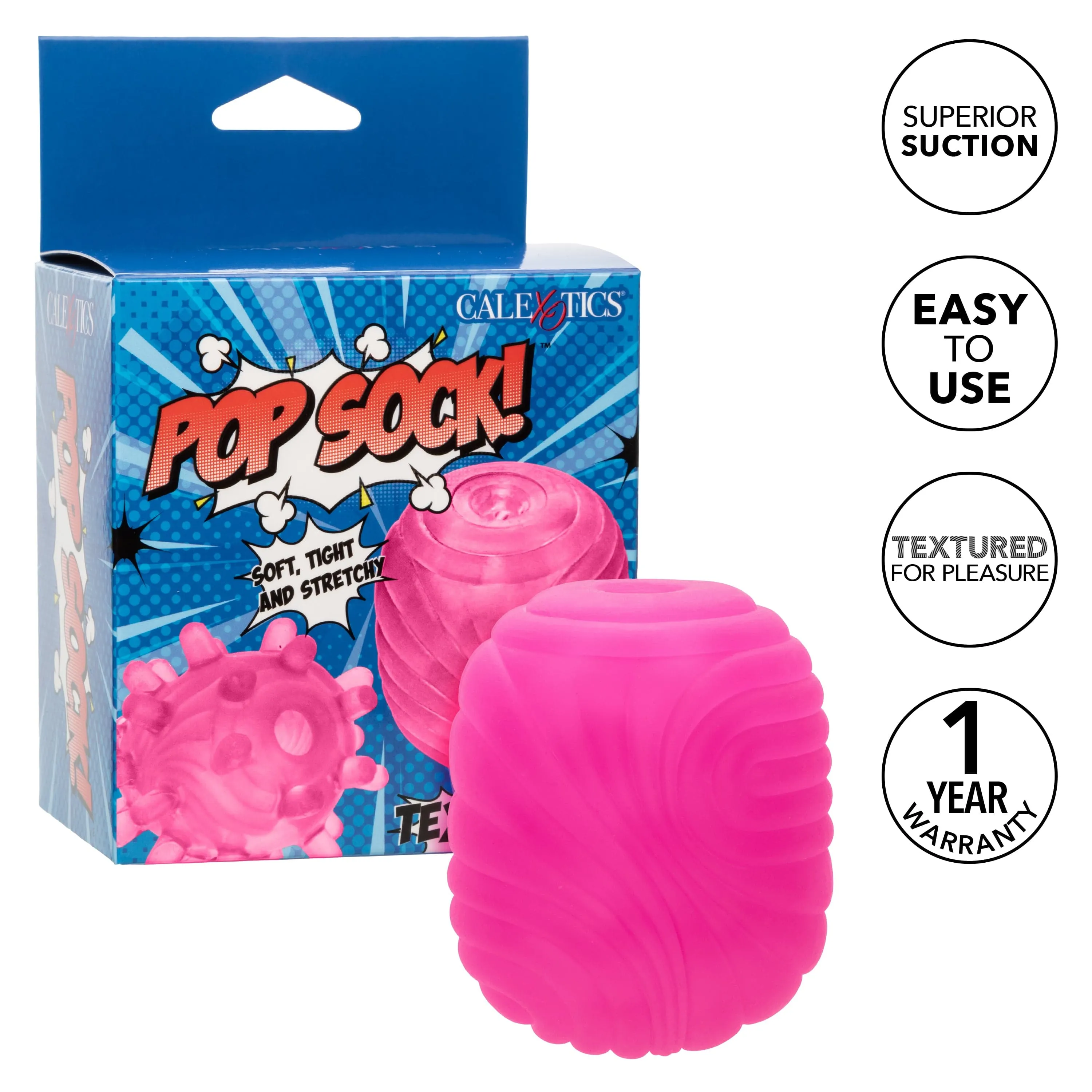 California Exotics - Pop Sock Textured Soft Stroker Masturbator