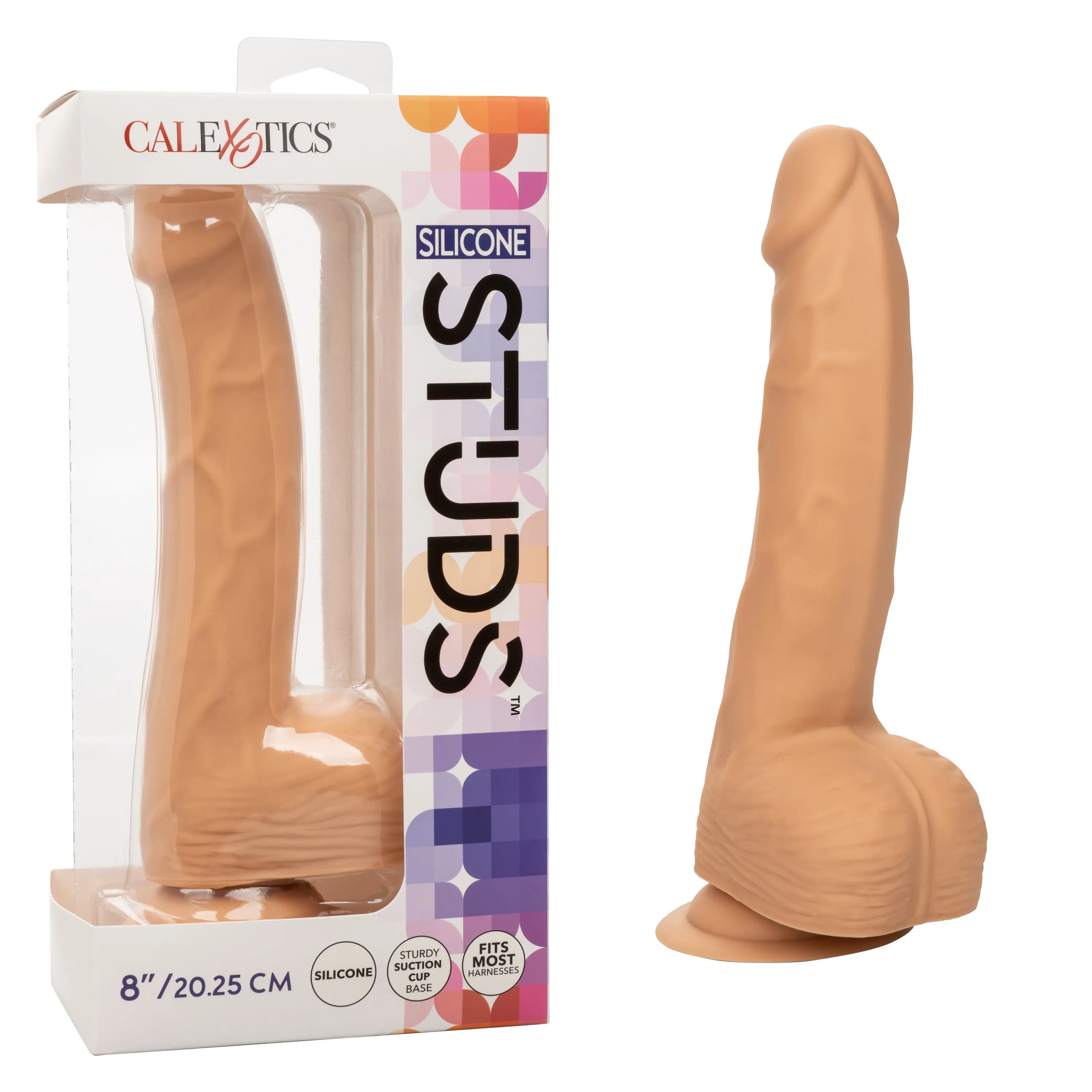 California Exotics - Silicone Studs Realistic Dildo with Balls