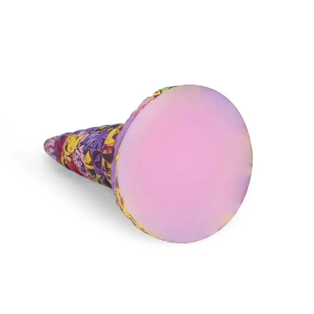 Camo Cone Anal Dildo Big Suction Cup Sex Toys for Women - Premium Silicone Spiral Vaginal Stimulator
