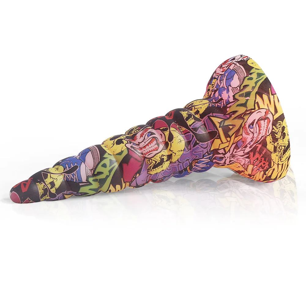 Camo Cone Anal Dildo Big Suction Cup Sex Toys for Women - Premium Silicone Spiral Vaginal Stimulator