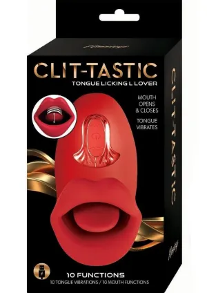 Clit-tastic Tongue Licking Lover Red