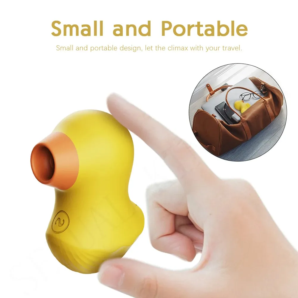 Clitoral Sucking Female Sex Toys - Portable Yellow Duck Clit Orgasm Sucker