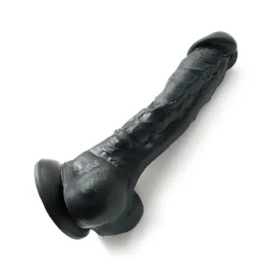 Colours 8 Silicone Black Dildo