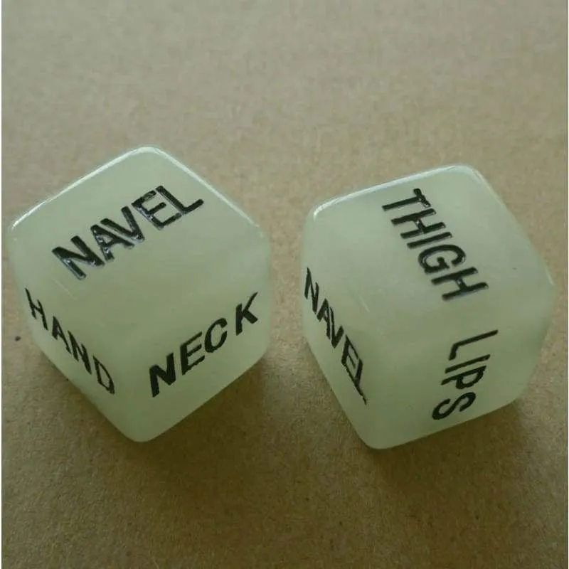 Couples Play luminous dice - Dice game for couples