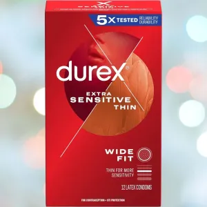 Durex Extra Sensitive Wide Fit 60mm Condoms