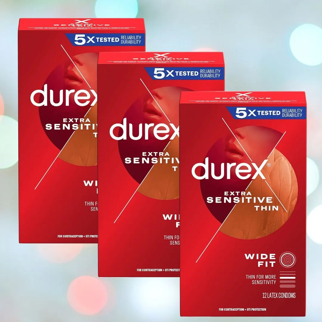 Durex Extra Sensitive Wide Fit 60mm Condoms