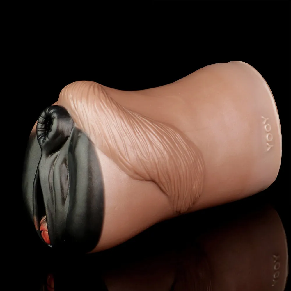 Ebony Horse Pussy Animal Masturbator - Realistic Pocket Sex Doll Penis Blowjob Stroker