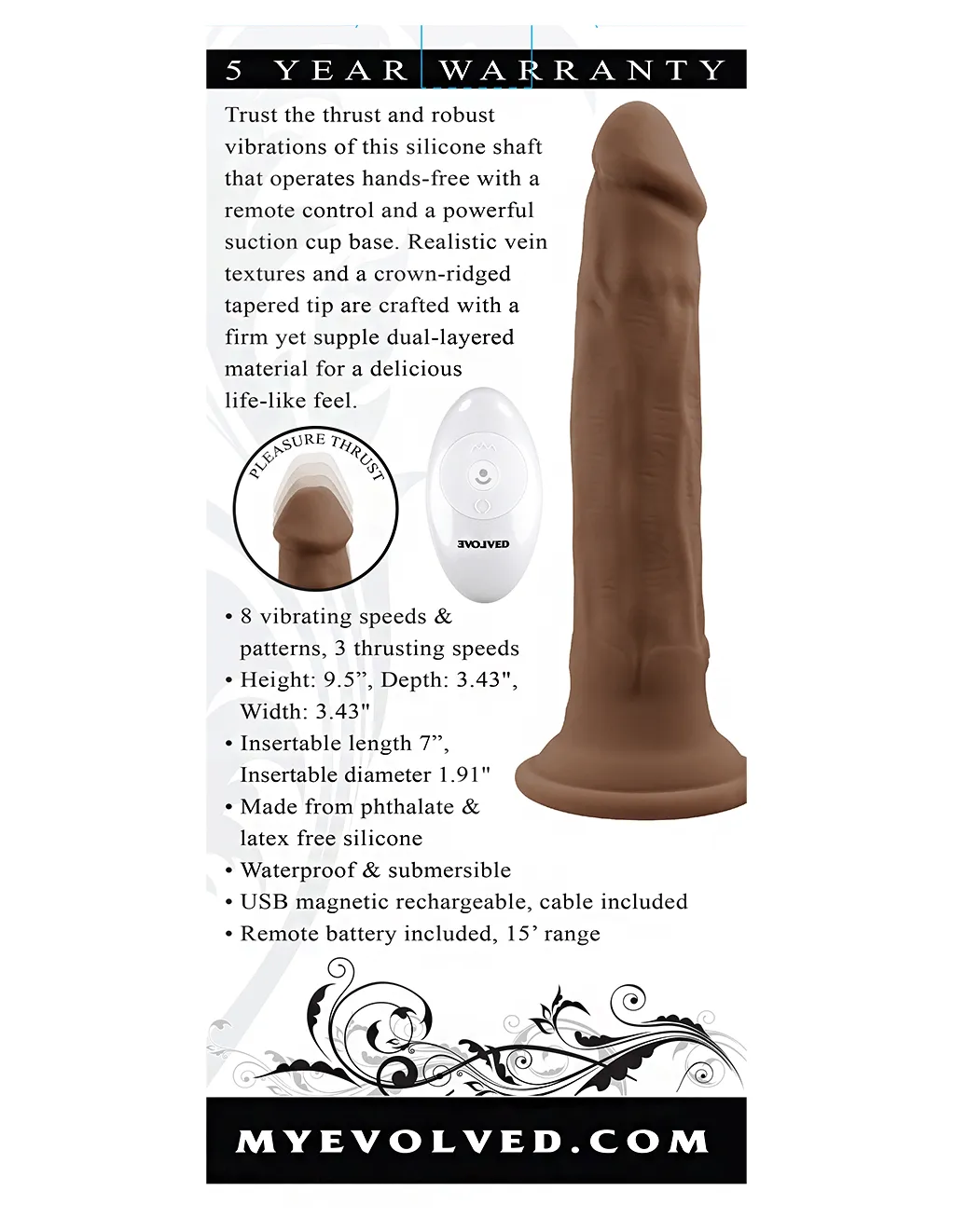 Evolved In Thrust We Trust Thrusting Dildo