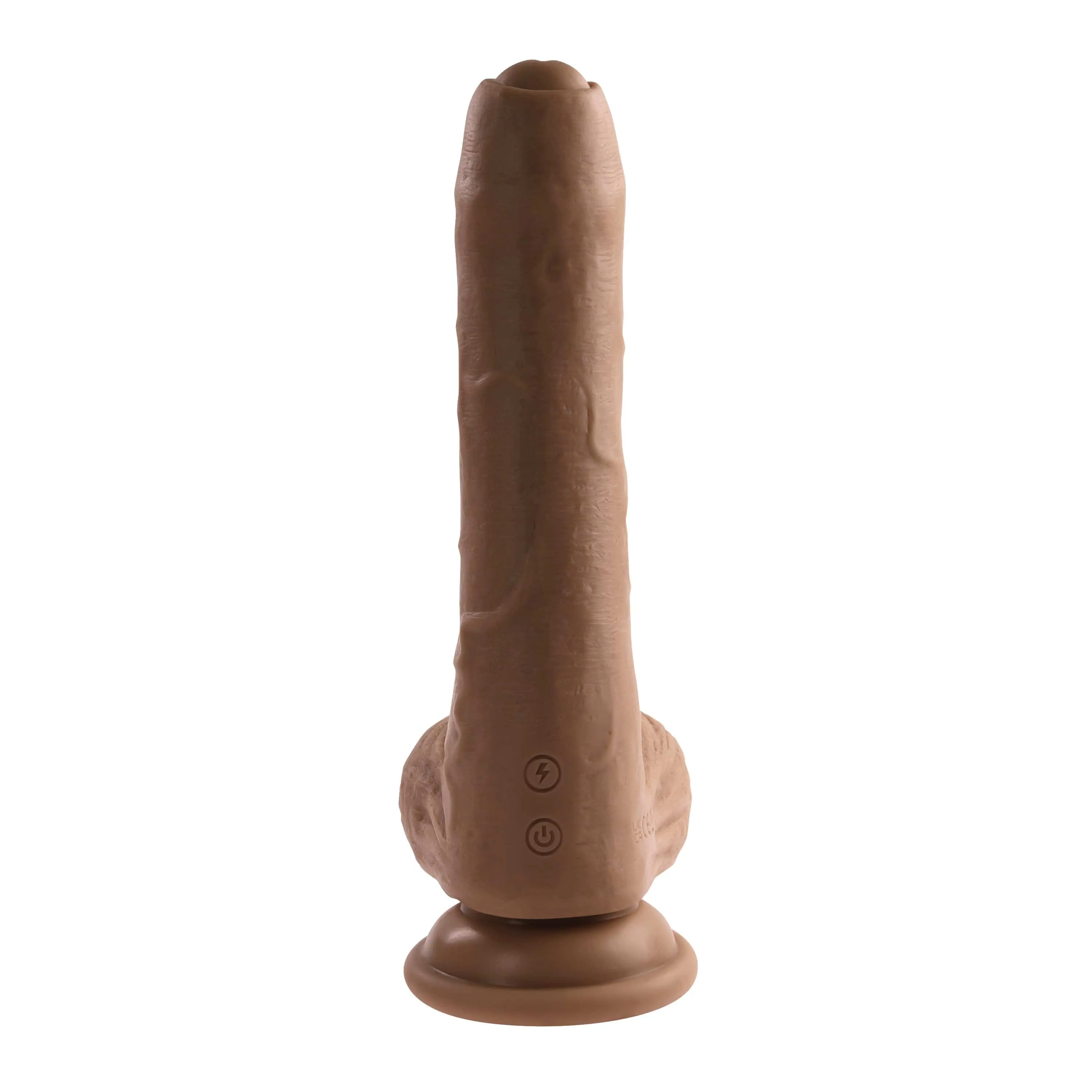 Evolved - Peek A Boo Uncircumcised Realistic Vibrating Dildo 8