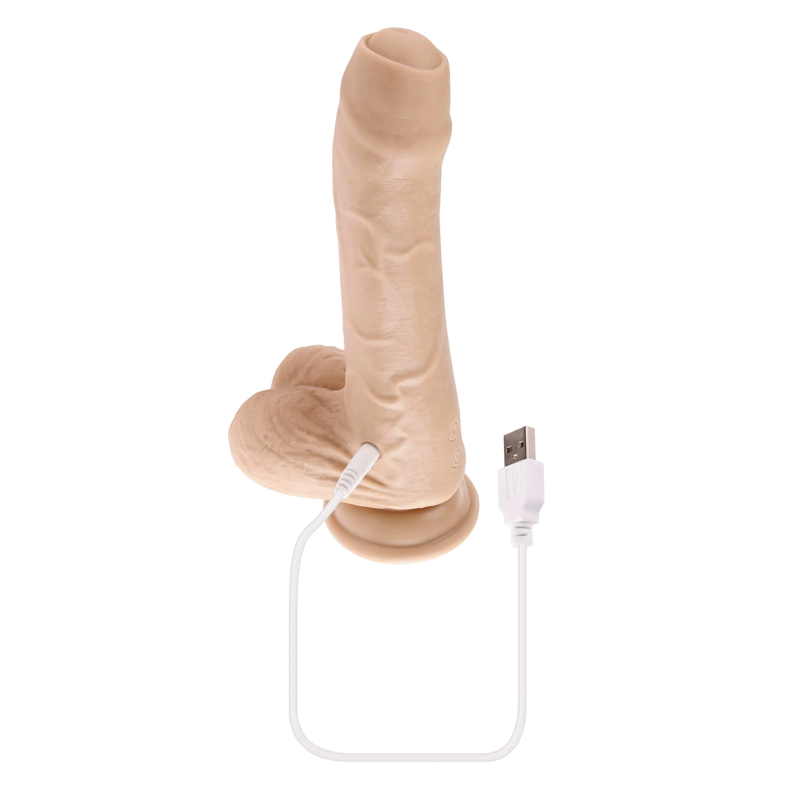 Evolved - Peek A Boo Uncircumcised Realistic Vibrating Dildo 8