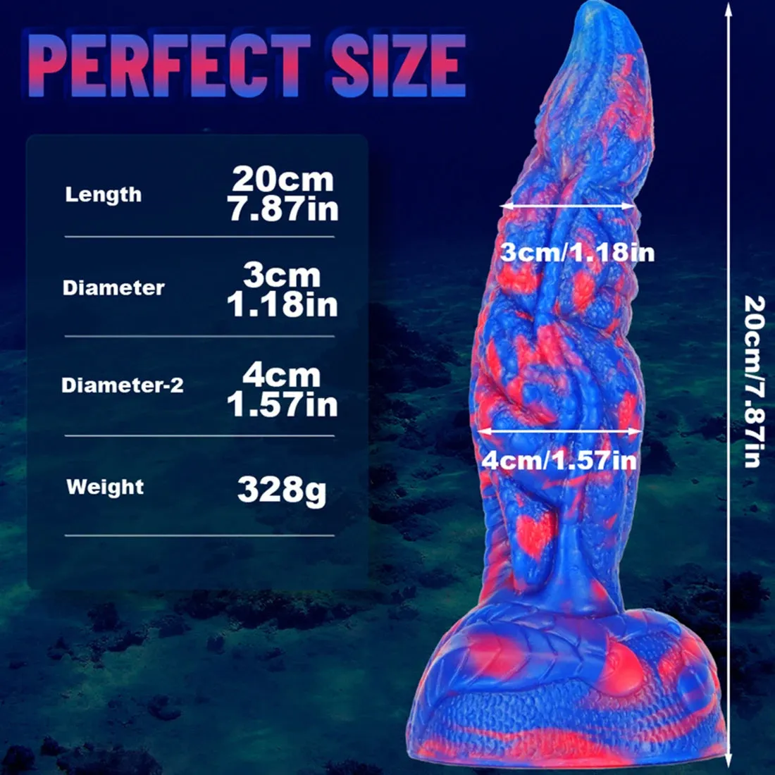 Exotic Monster Dildo - Realistic Dragon Design Silicone Dildo Anal Plug - Domlust