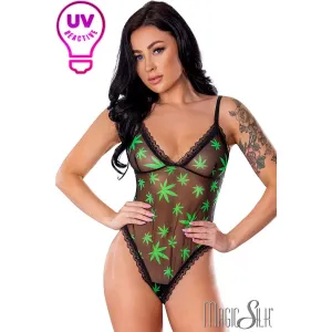Exposed UV Leaf Teddy by Magic Silk