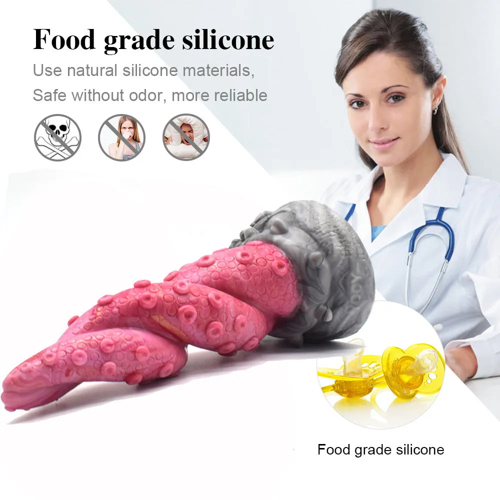 Fantasy Octopus Tentacle Dildo Vibrator - Monster Vibrating Anal Dildo Buttplug Sex Toys