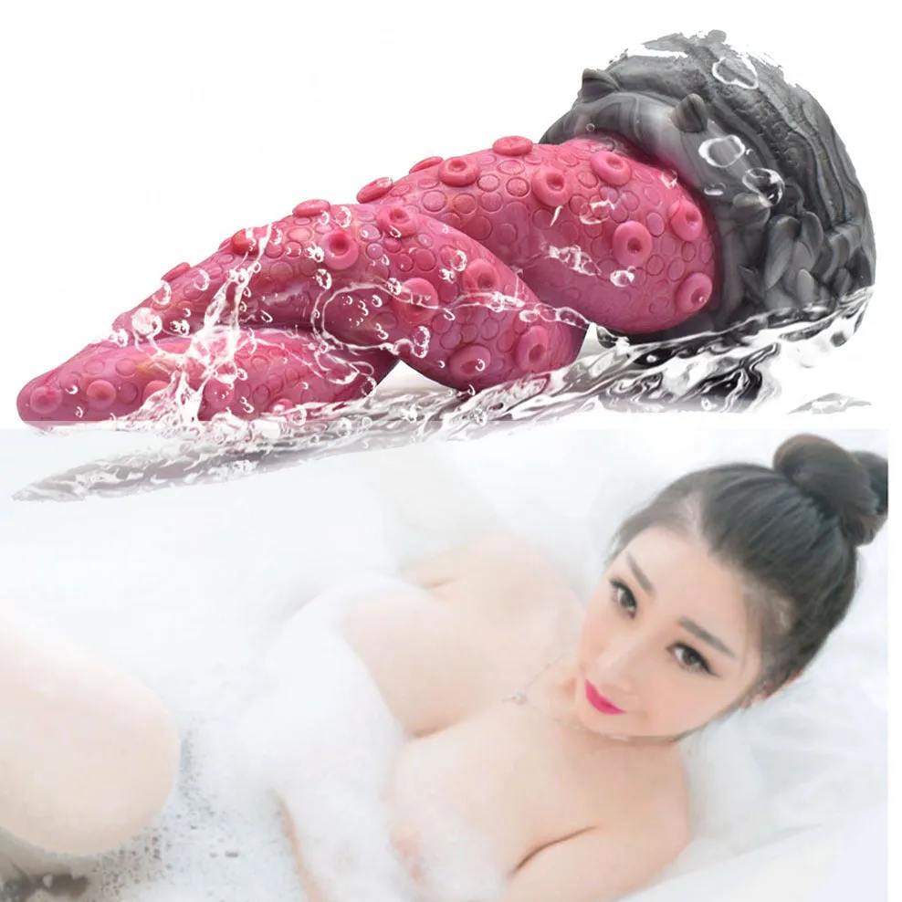 Fantasy Octopus Tentacle Dildo Vibrator - Monster Vibrating Anal Dildo Buttplug Sex Toys