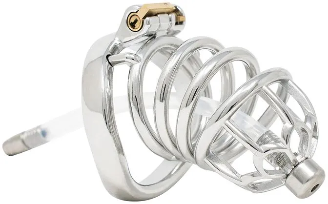 FRRK H106 male chastity device with Urethral Tube