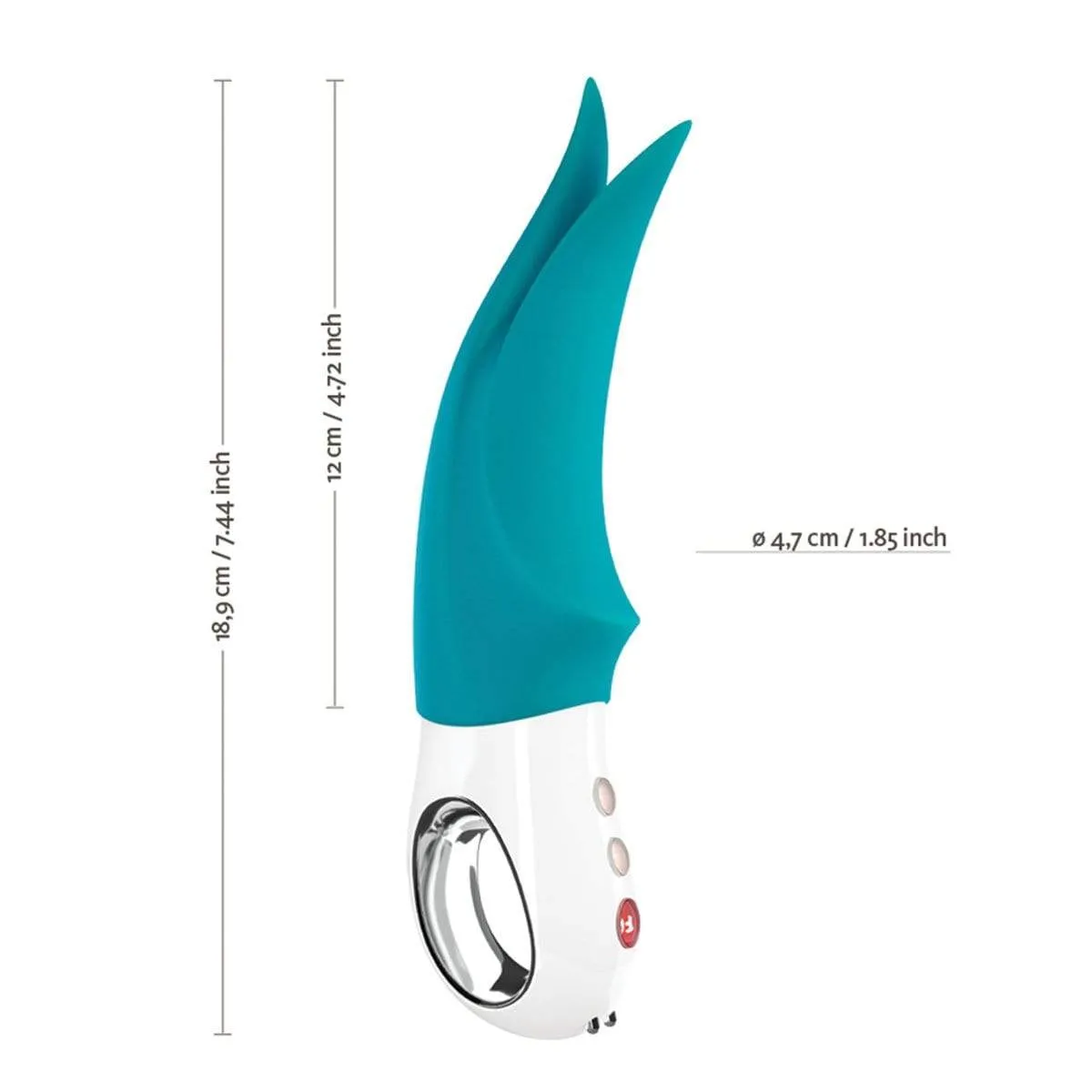 Fun Factory Volta Rechargeable External Vibrator - Petrol Blue