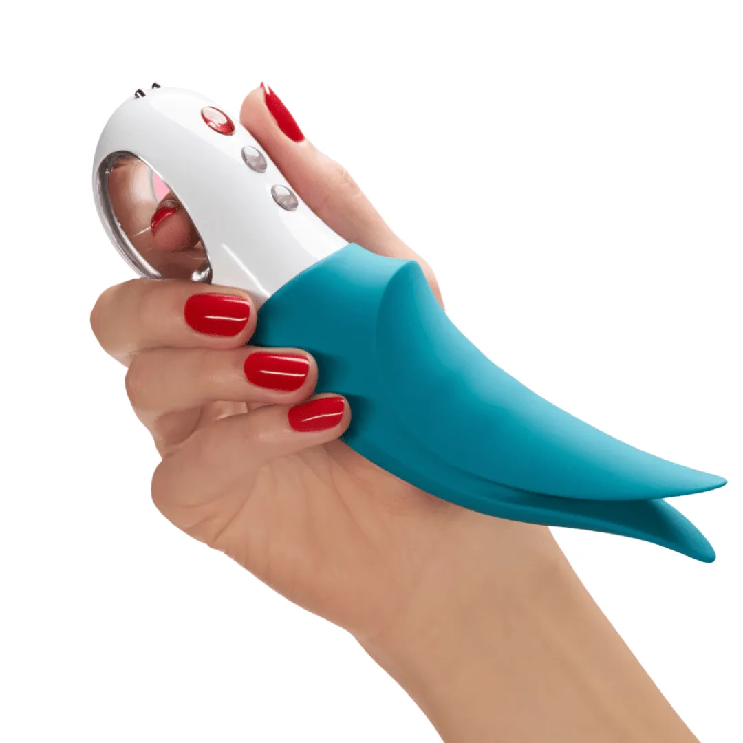 Fun Factory Volta Rechargeable External Vibrator - Petrol Blue